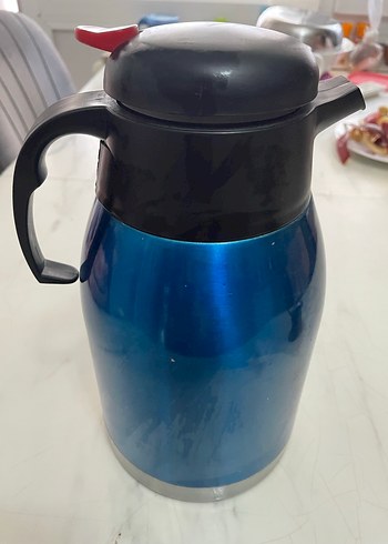 Koyu Mavi Termoslu Çaydanlık - Görsel 3