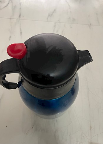 Koyu Mavi Termoslu Çaydanlık - Görsel 4