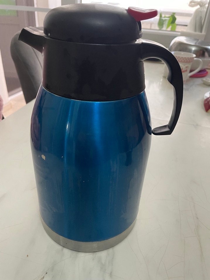 Koyu Mavi Termoslu Çaydanlık - Görsel 2