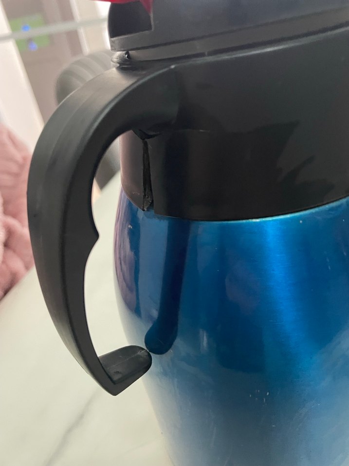 Koyu Mavi Termoslu Çaydanlık - Görsel 5