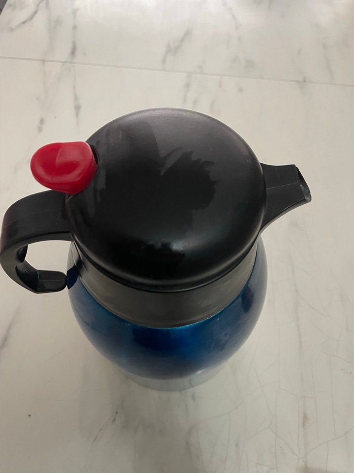 Koyu Mavi Termoslu Çaydanlık - Görsel 4