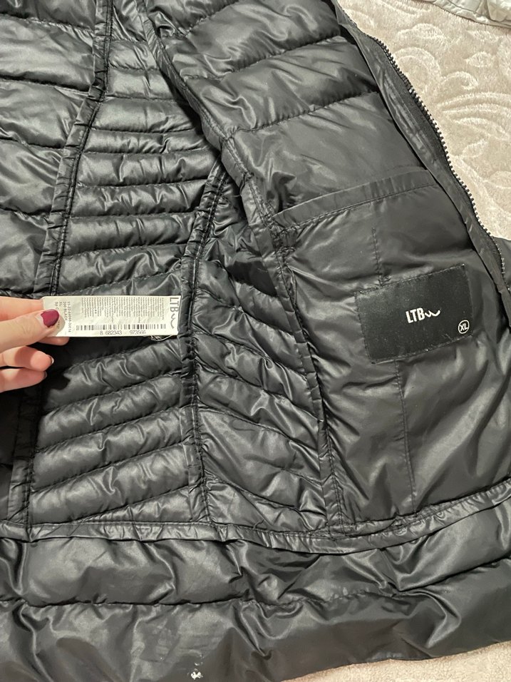 LTB Kadın Siyah Fermuarlı Kışlık Mont - Görsel 5