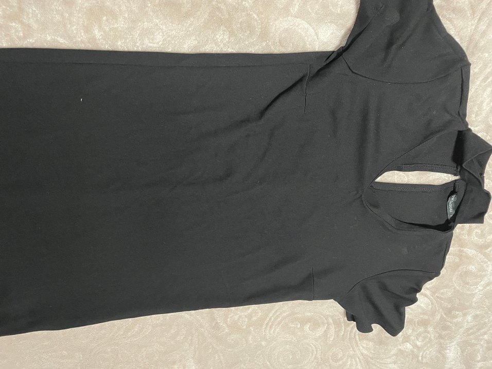 Siyah Uzun Kollu Kadın Elbise - Görsel 5