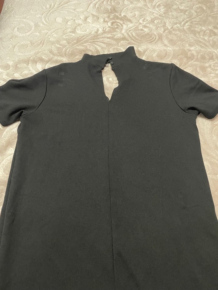 Siyah Uzun Kollu Kadın Elbise - Görsel 3