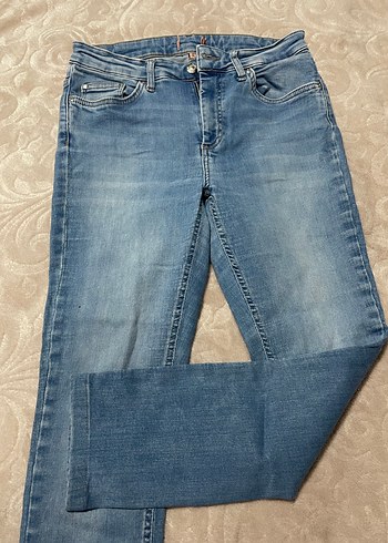 Günlük Mavi Denim Kadın Pantolon - Görsel 5