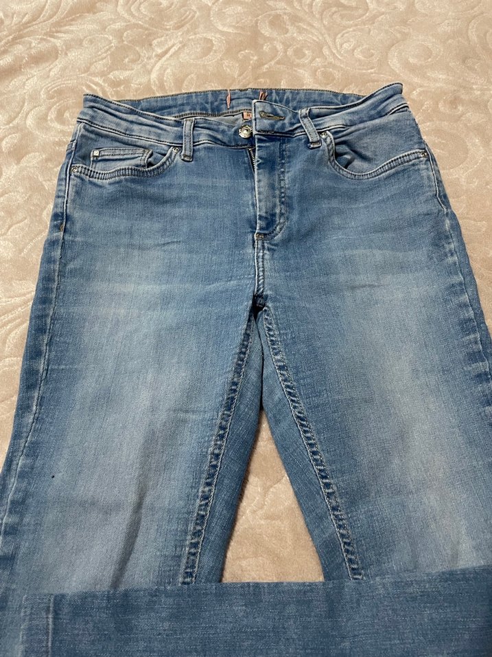 Günlük Mavi Denim Kadın Pantolon - Görsel 3