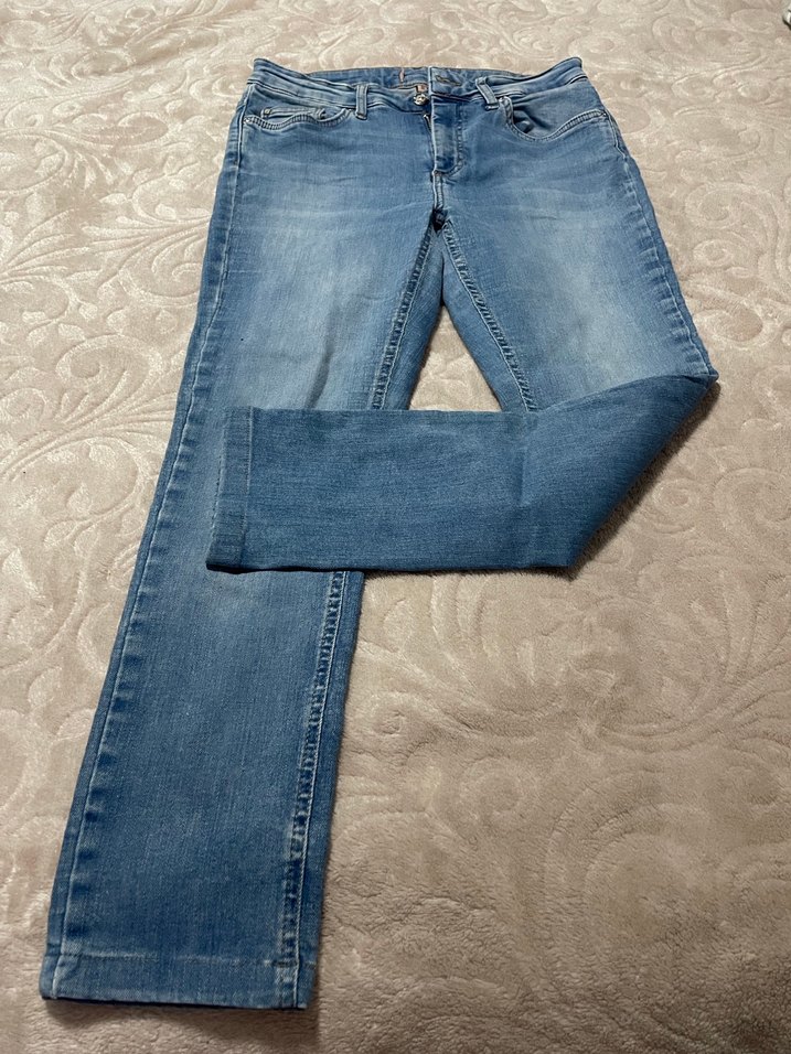 Günlük Mavi Denim Kadın Pantolon - Görsel 2