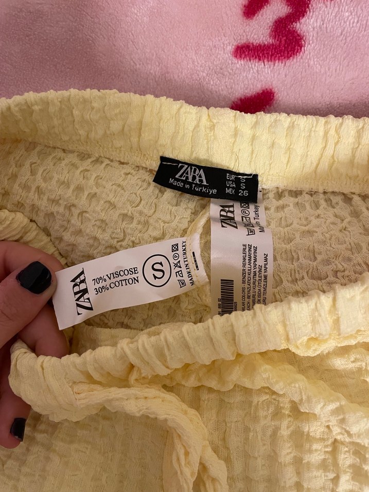 Zara sarı pantolon - Görsel 4