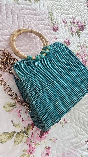 Zara rattan çanta