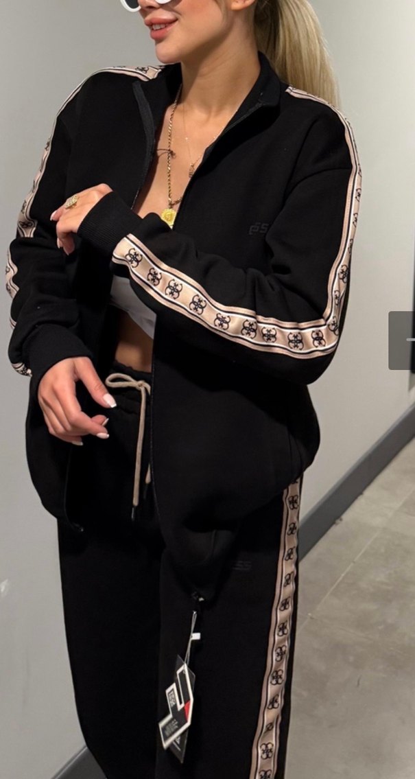 Siyah Kadın Eşofman Takımı - Görsel 2