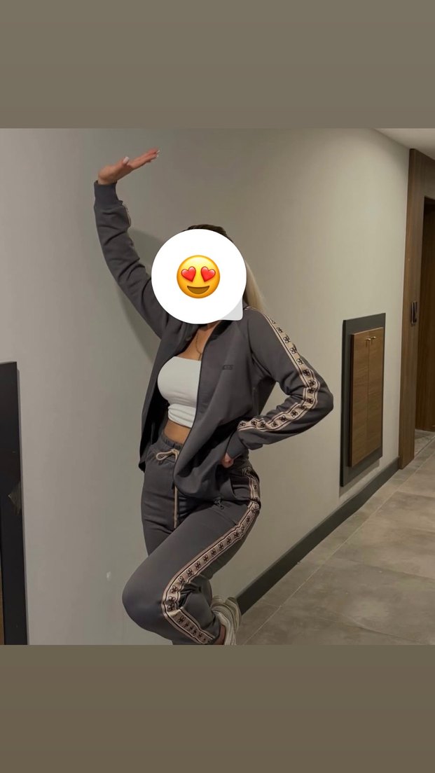 Gri Yılan Desenli Kadın Eşofman Takımı - Görsel 2