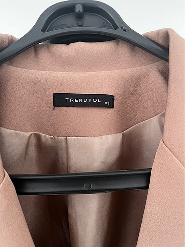 38 Beden kahverengi Renk Vizon oversize ceket
