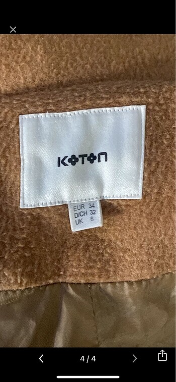 s Beden camel Renk Uzun kaban koton
