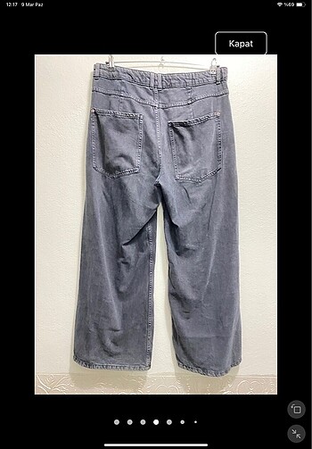 44 Beden siyah Renk Baggy kot pantolon