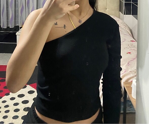 s Beden Tek omuz bluz