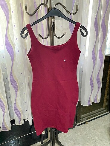 Bordo elbise