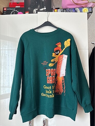 Mavi sweat baskılı