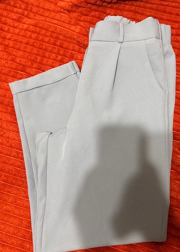 Mavi Pilili Midi Kadın Kumaş Pantolon