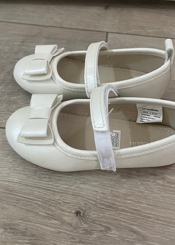 Kız Çocuk Beyaz Fiyonk Detaylı Babet - Görsel 3