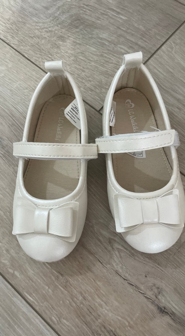 Kız Çocuk Beyaz Fiyonk Detaylı Babet - Görsel 2