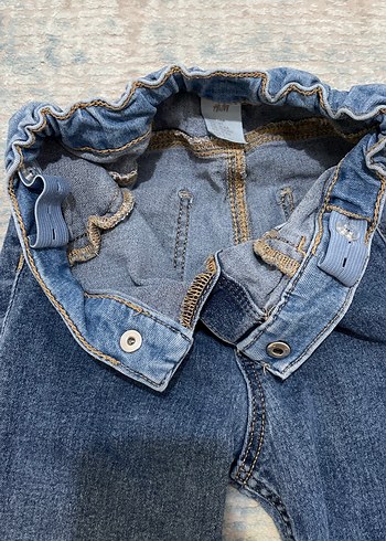 Kız Çocuk Nakışlı Denim Pantolon - Görsel 4