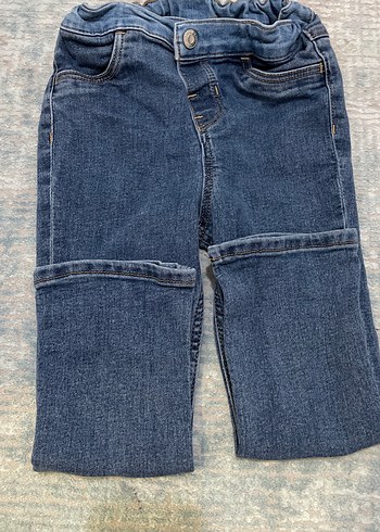 Kız Çocuk Nakışlı Denim Pantolon - Görsel 7