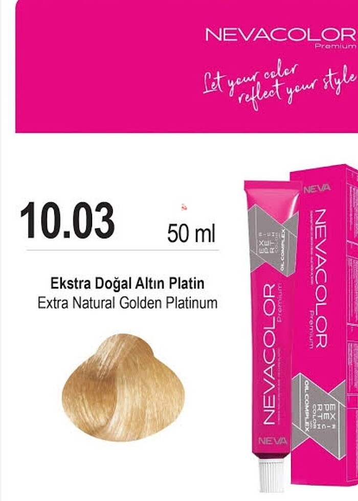 Saç boyası-nevacolor altın platin 10.03 - Görsel 2