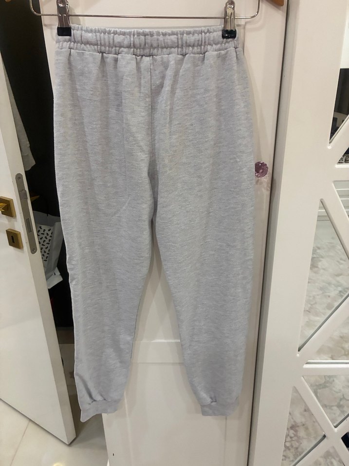 Gri  Fermuarlı Eşofman Altı - Görsel 3