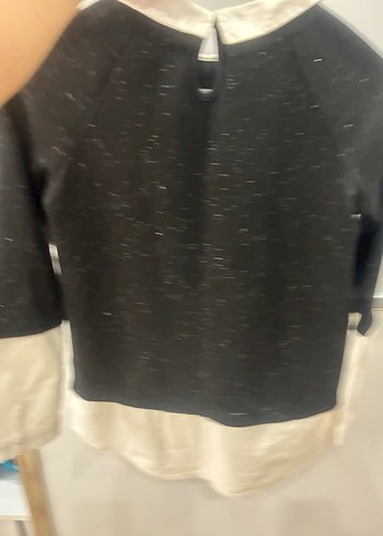 Kız Çocuk Siyah Gri Uzun Kollu Bluz - Görsel 4