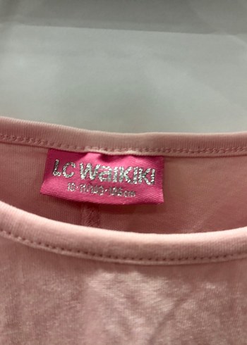 Kız Çocuk Uzun Kollu Pembe Baskılı Tişört - Görsel 3