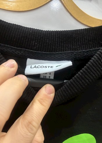 Siyah Baskılı Lacoste Erkek Sweatshirt - Görsel 3