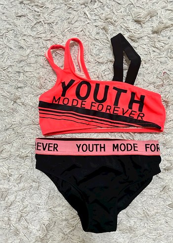 Renkli Baskılı Spor Kız Bikini Takımı