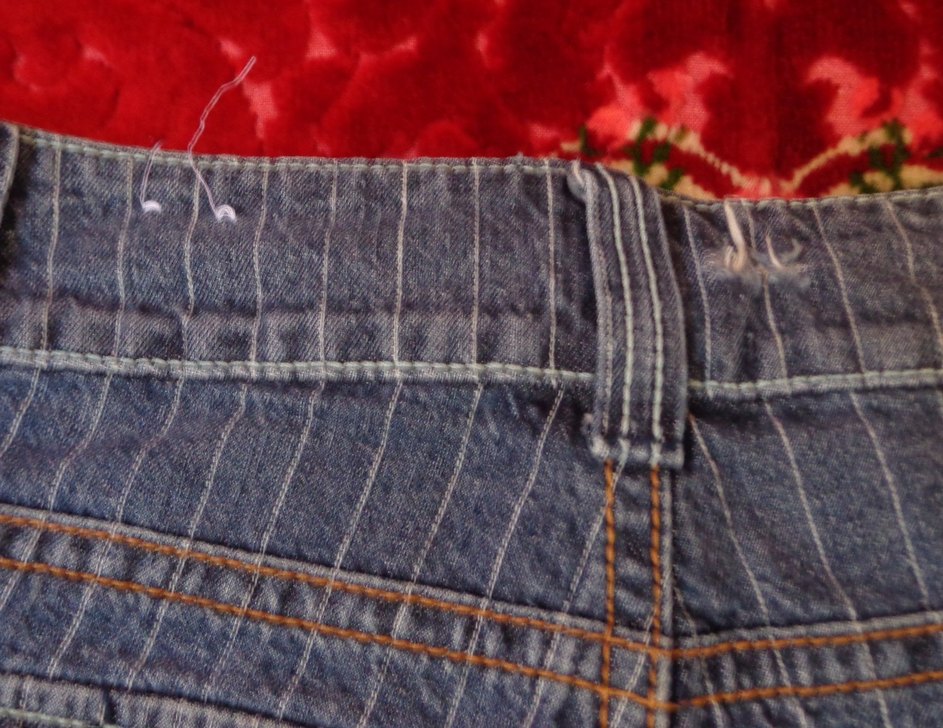 Çizgili Vintage Mini Şort - Görsel 5