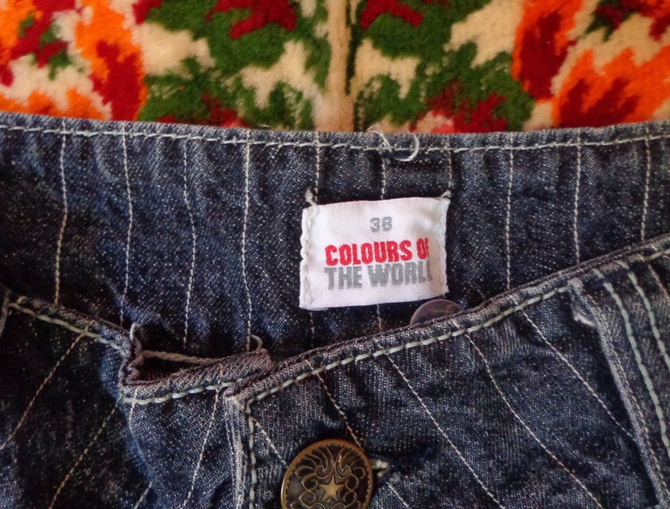 Çizgili Vintage Mini Şort - Görsel 2