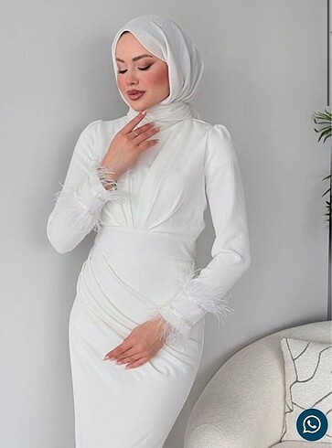 Tesettür nikah elbisesi