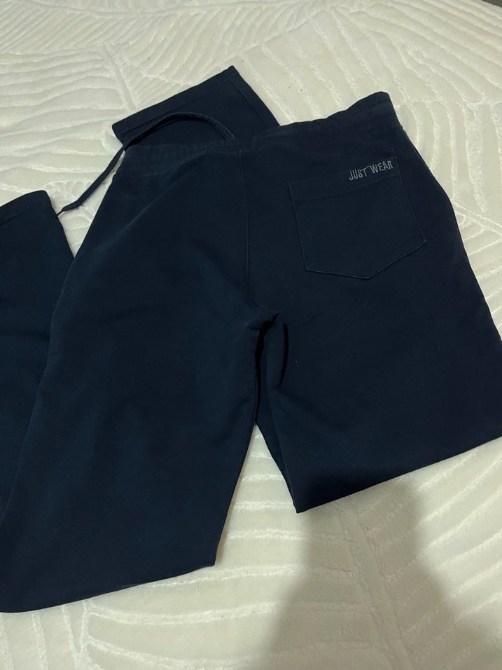 Kızlar için Lacivert Fermuarlı Eşofman Altı - Görsel 3