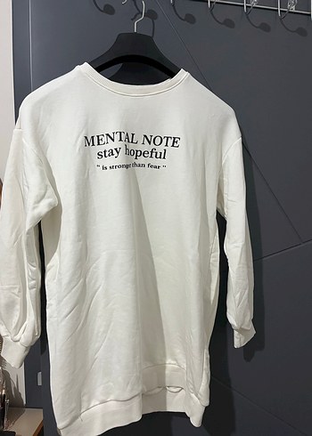 Beyaz Pamuklu Baskılı alt üst takım - Görsel 2