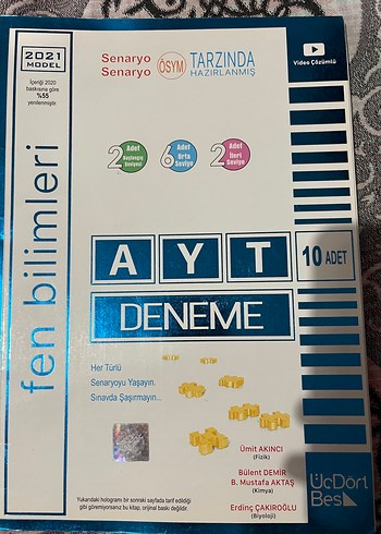 AYT Fen Bilimleri Deneme Kitabı 10'lu Set