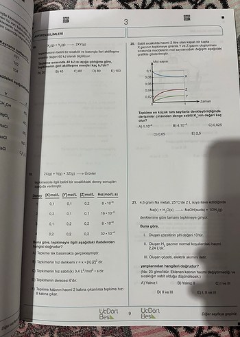 Beden AYT Fen Bilimleri Deneme Kitabı 10'lu Set