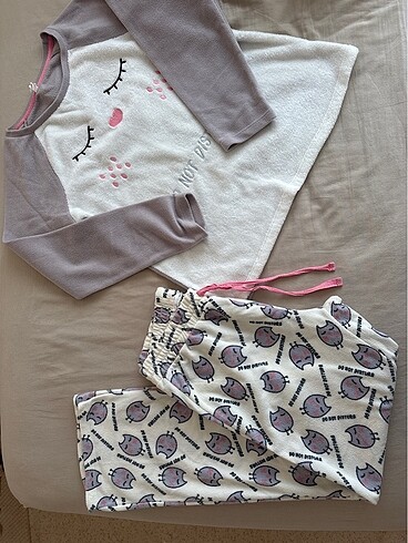 s Beden çeşitli Renk Polar pijama takımı