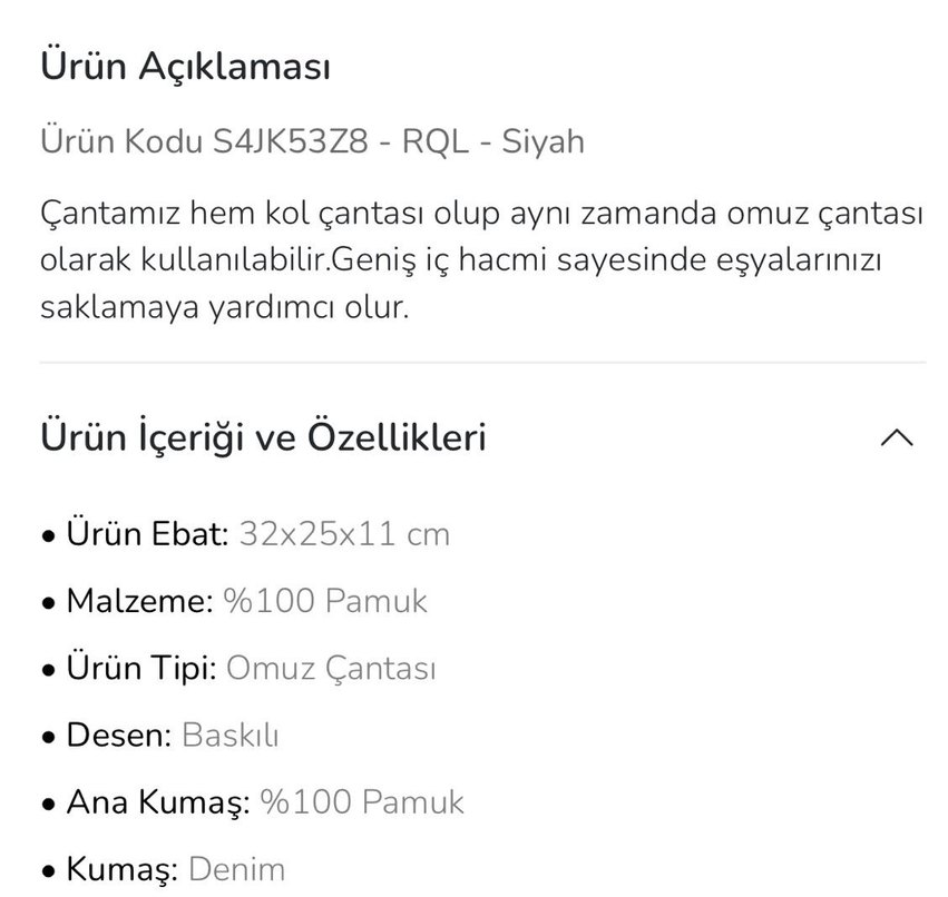 Denim Omuz Çantası - Görsel 4