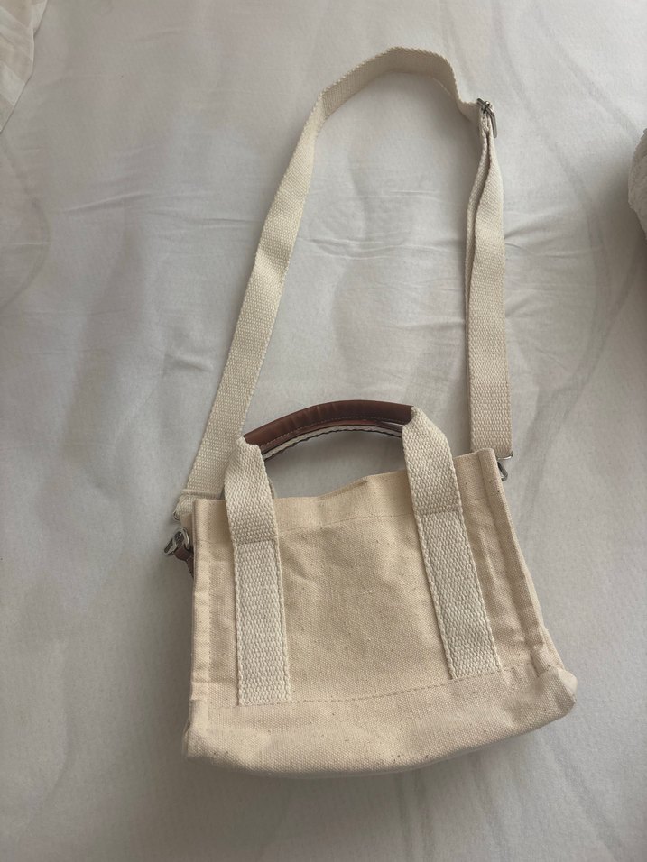 LCW Accessories Beyaz Kanvas Kadın Tote Çanta - Görsel 5