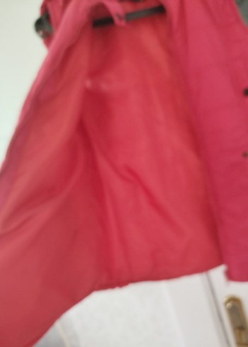 Kırmızı Düğmeli Yüksek Yakalı Kadın Yelek - Görsel 5