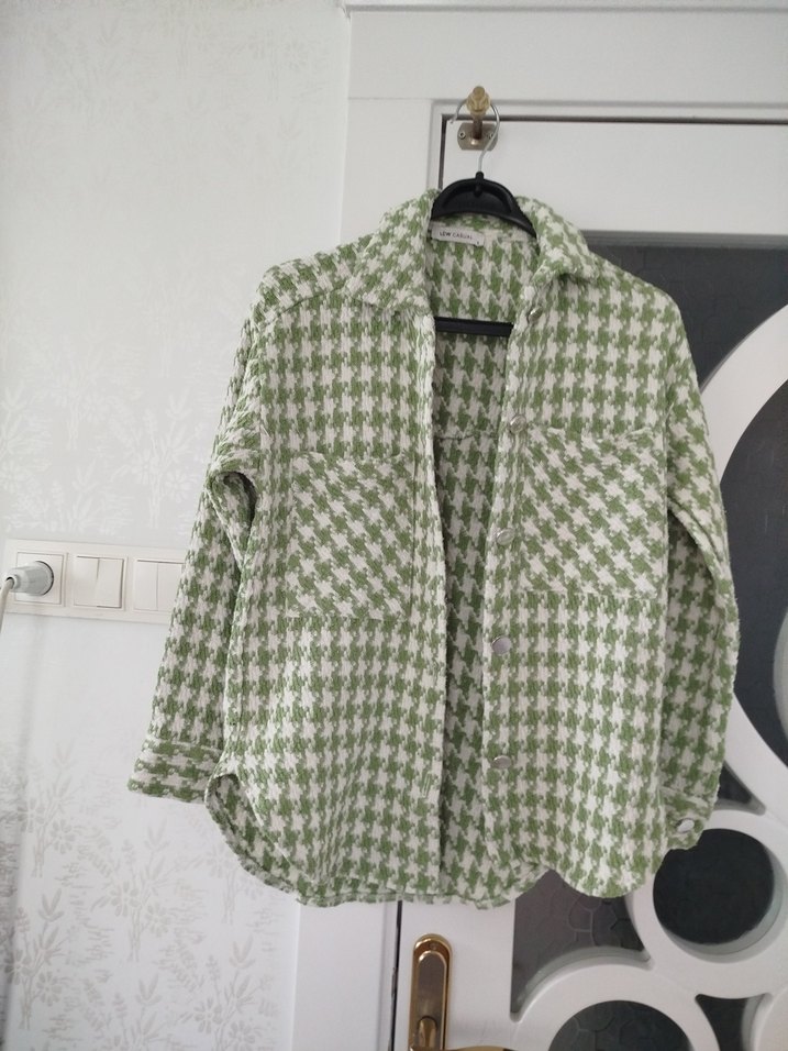 Düğmeli Yeşil Kasıfır gömlekdın Gömlek - Görsel 3