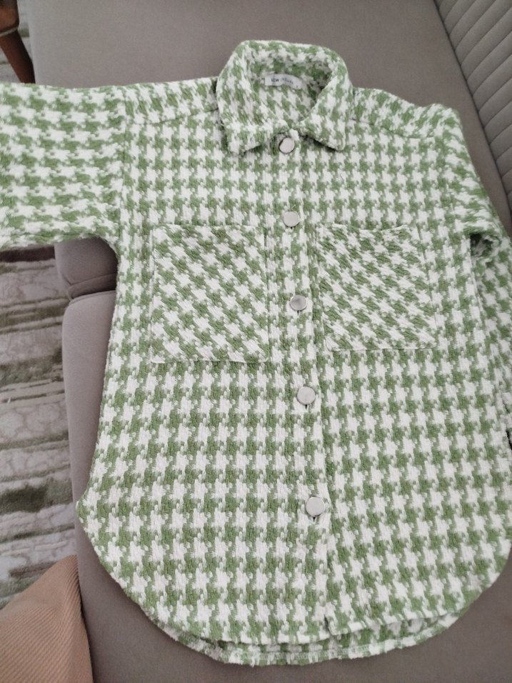Düğmeli Yeşil Kasıfır gömlekdın Gömlek - Görsel 2