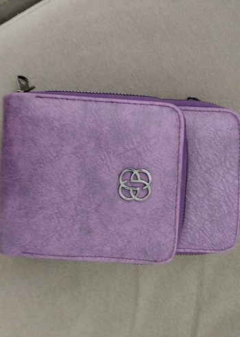 Mor Zincir Detaylı Kadın Çapraz Çanta - Görsel 4