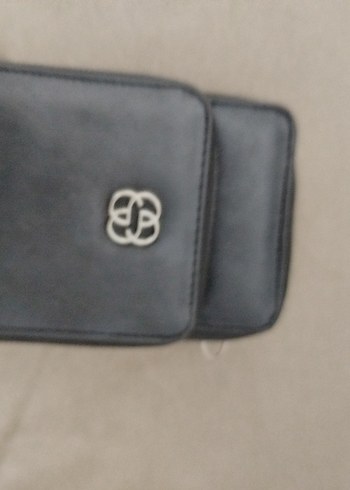 Gri Deri Zincir Detaylı Kadın Çapraz Çanta - Görsel 4