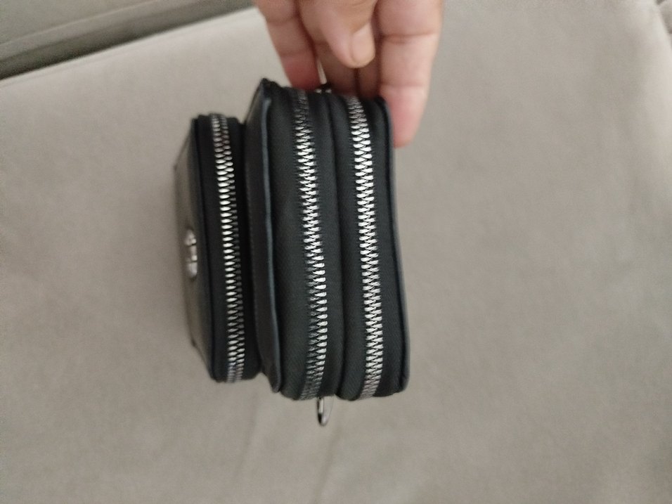 Gri Deri Zincir Detaylı Kadın Çapraz Çanta - Görsel 3