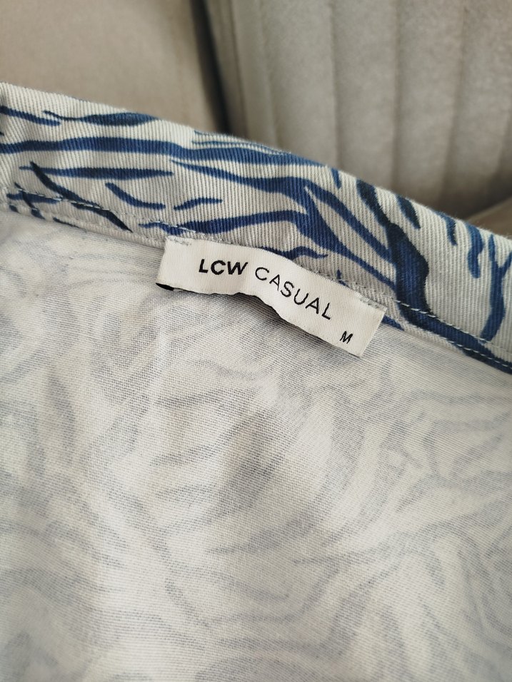 Kadın Zebra Desenli Kot Ceket - Görsel 5