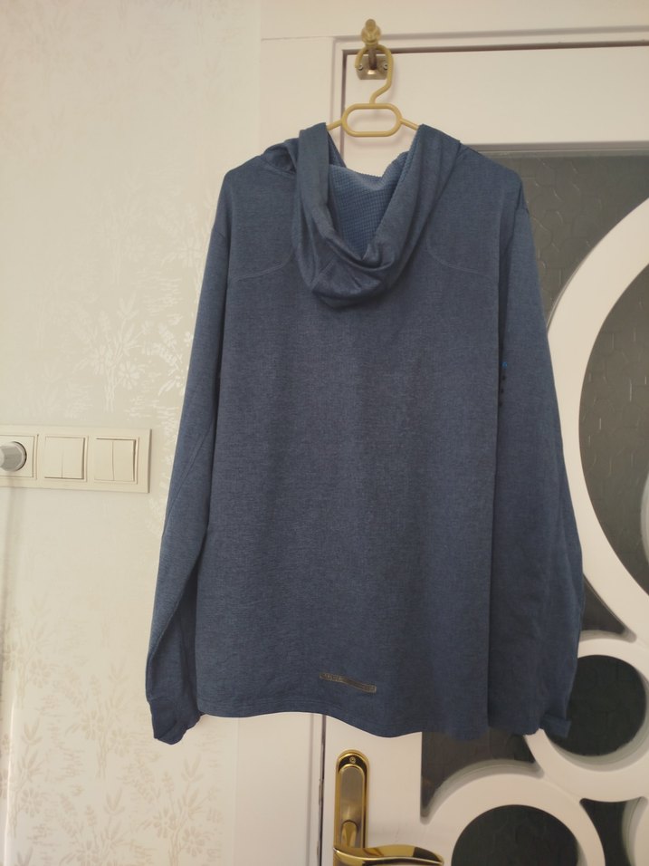 Erkek Gri Kapüşonlu Uzun Kollu Sweatshirt - Görsel 3